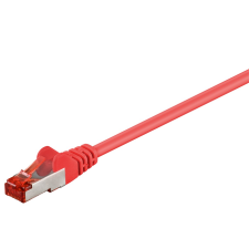 Goobay S/FTP CAT6 patch kábel 0.25m - Piros (95457) kábel és adapter