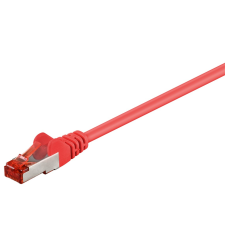 Goobay S/FTP CAT6 patch kábel 0.5m - Piros kábel és adapter