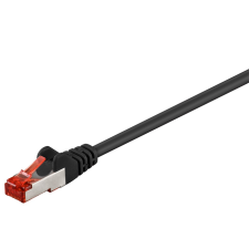 Goobay S/FTP CAT6 Patch kábel 1m Fekete (68693) kábel és adapter