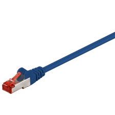 Goobay S/FTP CAT6 patch kábel 1m - Kék (68267) kábel és adapter