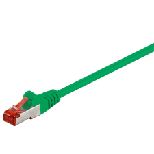 Goobay S/FTP CAT6 Patch kábel 3m - Zöld kábel és adapter