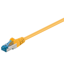 Goobay S/FTP CAT6a Patch kábel 0.25m - Sárga (94134) kábel és adapter