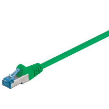 Goobay S/FTP CAT6a Patch kábel 0.25m - Zöld (94140) kábel és adapter