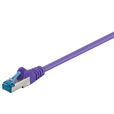 Goobay S/FTP CAT6a Patch kábel 10m - Ibolya (93708) kábel és adapter