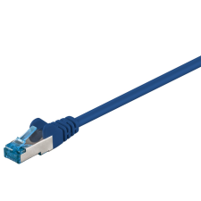 Goobay S/FTP CAT6a Patch kábel 10m - Kék (93698) kábel és adapter