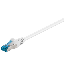 Goobay S/FTP CAT6a Patch kábel 1m - Fehér kábel és adapter