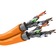 Goobay S/FTP CAT7a Duplex installációs kábel 500m - Narancssárga (91892) kábel és adapter