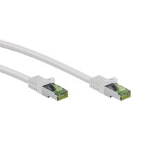 Goobay S/FTP CAT8.1 Patch kábel 15m - Fehér kábel és adapter