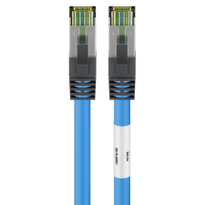 Goobay S/FTP CAT8.1 Patch kábel 20m - Kék (55119) kábel és adapter