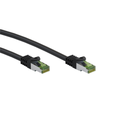 Goobay S/FTP CAT8.1 Patch kábel 3m - Fekete (61095) kábel és adapter