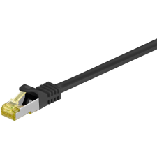 Goobay S/FTP CAT 6A patch kábel 5m fekete (91626) (go91626) kábel és adapter