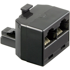 Goobay telefon elosztó 2 x  RJ45 8P8C fekete (50584) (G50584) kábel és adapter