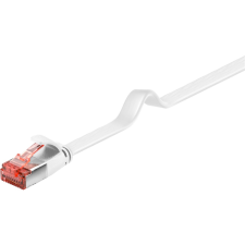 Goobay U/FTP CAT6 Lapos Patch kábel 1.5m - Fehér (94916) kábel és adapter