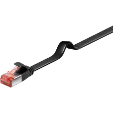Goobay U/FTP CAT6 Lapos Patch kábel 1.5m - Fekete (94232) kábel és adapter
