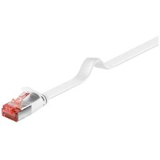 Goobay U/FTP CAT6 Lapos patch kábel 1m Fehér (94915) kábel és adapter