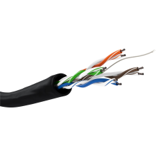 Goobay U/UTP CAT5e Kültéri installációs kábel 100m - Fekete (57196) kábel és adapter