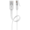 Goobay U/UTP CAT5e Lapos patch kábel 2m - Fehér (93359)