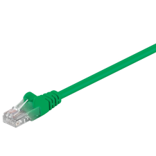 Goobay U/UTP CAT5e Patch kábel 10m - Zöld kábel és adapter