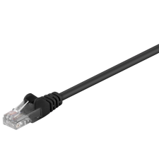 Goobay U/UTP CAT5e Patch kábel 3m - Fekete (68649) kábel és adapter