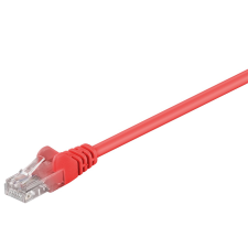 Goobay U/UTP CAT5e Patch kábel 3m - Piros kábel és adapter