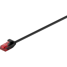 Goobay U/UTP CAT6 Slim Patch kábel 1m - Fekete (93714) kábel és adapter