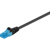 Goobay U/UTP CAT6a Patch kábel 1m - Fekete