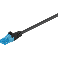 Goobay U/UTP CAT6a Patch kábel 1m - Fekete kábel és adapter