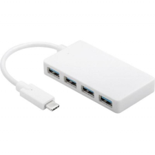 Goobay USB 3.0 Hub 4 port fehér (662744) (Goobay662744) hub és switch