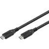 Goobay USB 3.1 Type C Összekötő Fekete 1m 74205
