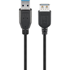 Goobay USB-A 3.0 hosszabbító kábel 3m fekete (G93999) kábel és adapter