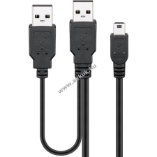 Goobay USB A - USB mini B M/M adatkábel 60cm mobiltelefon kellék