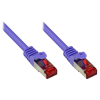 GOOD CONNECTIONS 8060-005V S/FTP CAT6 RJ45 Patch kábel 0.5m - Lila (8060-005V)