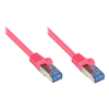 GOOD CONNECTIONS 8060-H005M S/FTP CAT6a RJ45 Patch kábel 0.5m - Magenta (8060-H005M)
