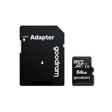 Goodram M1AA-0640R12 memóriakártya MicroSDXC 64GB CL10 UHS-I + adapter memóriakártya