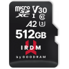 Goodram Memóriakártya MicroSDXC 512GB UHS-I U3 V30 + adapter, IRDM (IR-M2AA-5120R12)