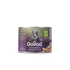 Goood Goood Senior Mini Freilandpute & Nachhaltige Forelle - pulykás és pisztrángos konzerv 200 g kutyaeledel