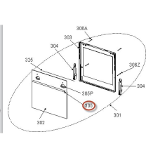 Gorenje Mora sütőfogantyú, PS131MW1 beépíthető gépek kiegészítői