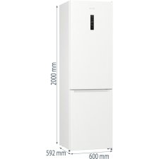 Gorenje NRK620DA2W4 Alulfagyasztós hűtőszekrény hűtőgép, hűtőszekrény