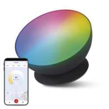  GoSmart asztali LED hangulatlámpa (7W) RGB+CCT, Wi-Fi, fekete világítás