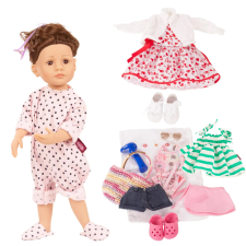 Götz Little Kidz to dress Summer baba, barna hajú, 36 cm, 2511543 baba