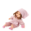 Götz Muffin Soft Mood baba, barna hajú, 33 cm, 2220949