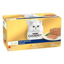 Gourmet 4db-tól : GOURMET GOLD Pástétom nedves macskaeledel 4x85g , ( marha-tonhal-máj-pulyka ) macskaeledel