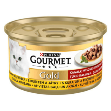 Gourmet Gold Csirkével és májjal 85gr macskaeledel