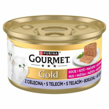 GOURMET GOLD JUNIOR 85g Pástétom kiscicáknak borjúhússal macskaeledel