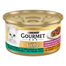Gourmet Gold Nyúllal és májjal 85gr macskaeledel
