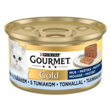 GOURMET GOLD Pástétom Tonhallal nedves macskaeledel 12x85g macskaeledel