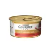  GOURMET GOLD Savoury Cake Marhával és paradicsommal nedves macskaeledel – 12×85 g