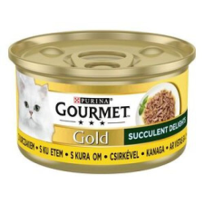 GOURMET GOLD Succulent Delights Csirkével nedves macskaeledel 12x85g macskaeledel