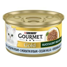 Gourmet Gold Succulent Delights Óceáni hallal nedves macskaeledel 85g macskaeledel