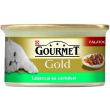 Gourmet Gold Szószban Lazac+Csirke 85g macskaeledel